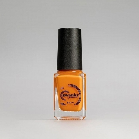 Swanky Stamping, Лак для стемпинга S17 - Неоново-оранжевый (6 мл)