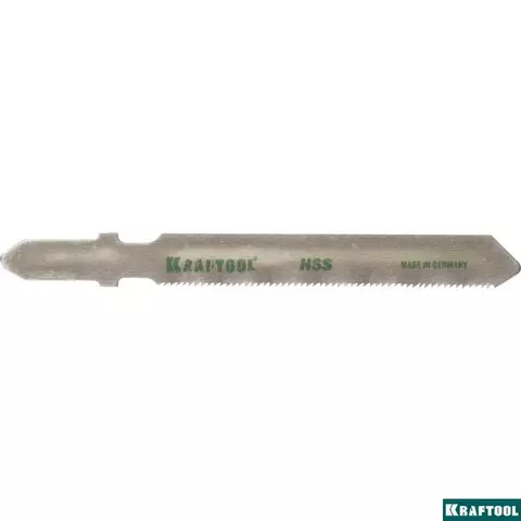 KRAFTOOL T118G, EU-хвост., по металлу HSS, шаг 0.9 мм, 50 мм, 2 шт, полотна для лобзика (159551-0,9)