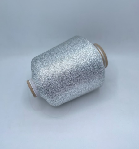 Lurex (пр.Италия),7500м / 100 гр. 65% Вискоза 35% полиэстер( люрекс ), цвет-Серебро, арт.30591