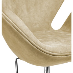 Кресло SWAN STYLE CHAIR карамельный, искусственная замша