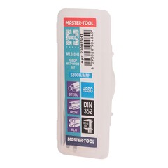 Метчик М 2,5х0,45 (Комплект 3шт) DIN352 HSS-G 6h 40мм a=2,1 H-Tools 230025HT