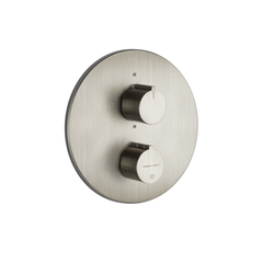 Gessi Emporio Via tortona 38777#149 Внешние части для термостатического смесителя на 2 позиции, цвет: Finox Brushed Nickel фото