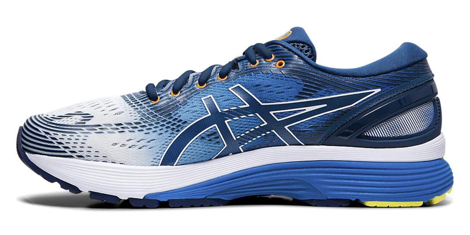 Asics Gel Nimbus 21 кроссовки для бега мужские синие-белые - 5