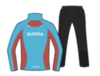 Nordski Premium Run костюм для бега женский Blue-Black - 2