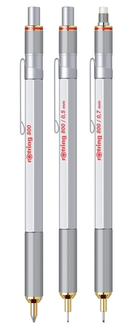 Карандаш механический Rotring 800 Matte Silver GT, 0.7 mm (1904448)