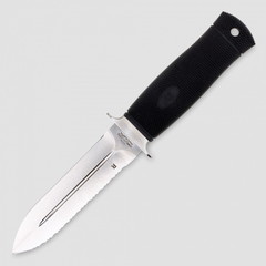 Фото Нож с фиксированным клинком Katz Avenger Serrated, 222 мм, сталь XT-70, рукоять kraton
