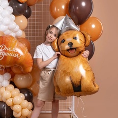 Шар К Фигура, Щенок/Песик в колпачке, 49''/124 см, 1 шт. (В упаковке)