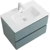 BelBagno KRAFT-700-2C-SO-AO База под раковину подвесная с фрезерованными ручками по всей длине фасада с двумя выкатн. ящ., Голубой Мат.,700x455x500