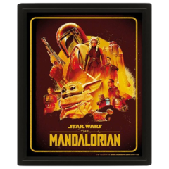 Постер 3D Мандалорец The Mandalorian S2 Montage