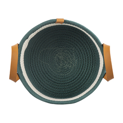 Корзина для хранения helly D27х14 см, бежевая/зеленая