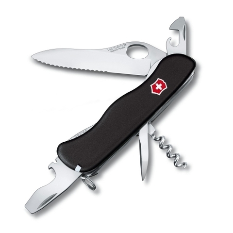 Швейцарский нож Victorinox Nomad One Hand с серрейторной заточкой, 111 мм., 11 функций (0.8353.MW3) - Wenger-Victorinox.Ru