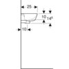 Geberit Renova 500.374.01.1 Раковина 36x14.8x25см, белый