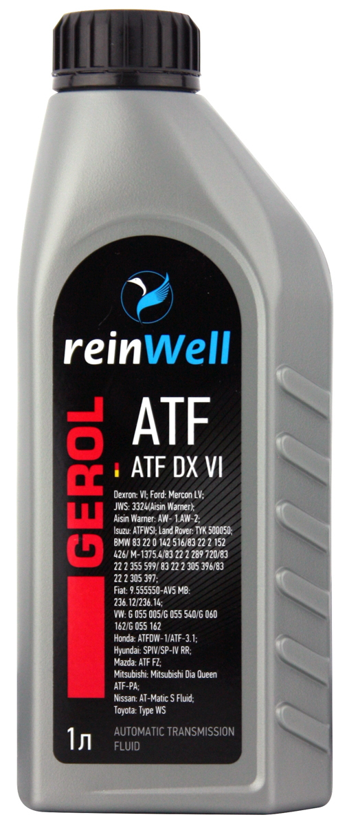 Трансмиссионное масло ReinWell GEROL ATF DX VI синтетическое 1л