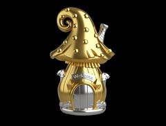 Силиконовый молд № 427 домик Гриб 2 D № 2 ( серия домики для гномов и фей)