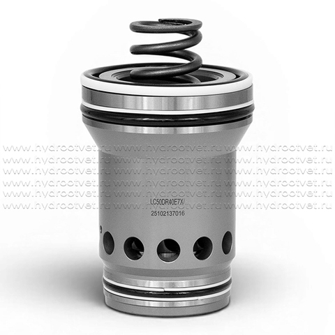 Фото LC50DR40E7X/ - Логический клапан (патрон) Ду50, функция - редукционный клапан давления, давление открытия 4 бар, E = без канавки для тонкого уплотнения, уплотнение NBR