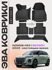 Автомобильные коврики ЭВА с бортами для HONGQI HS3 I (23-н.в.) бензин