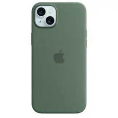 Силиконовый чехол с поддержкой MagSafe Apple Silicone Case для iPhone 15 Plus, Cypress (Кипарис)