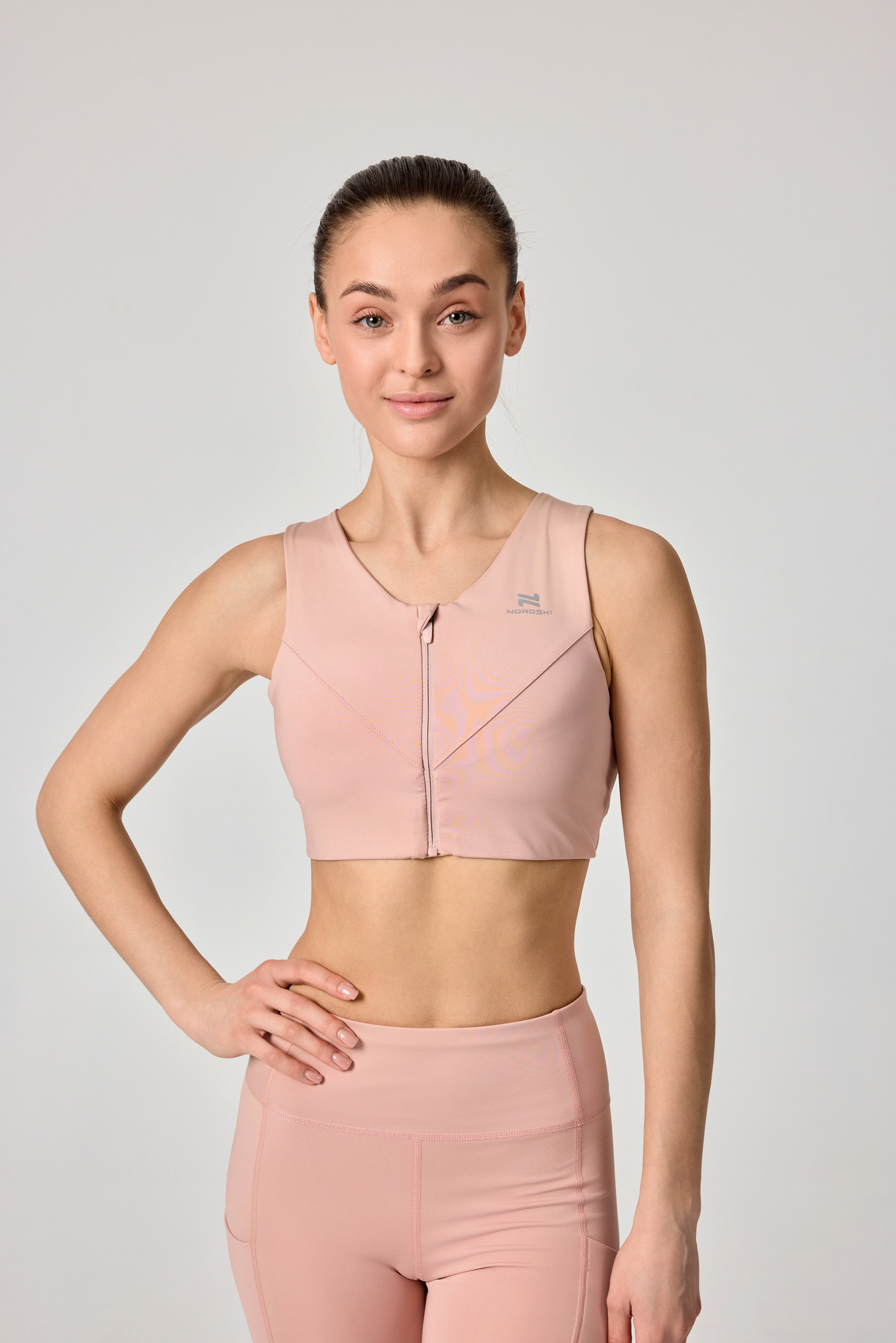 Женский спортивный топ-бра Nordski Pro Energy soft pink