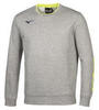 Толстовка мужская Mizuno Sweat Crew серая - 1