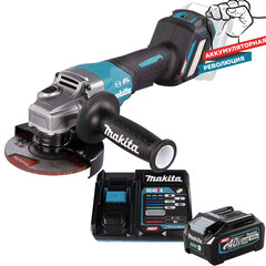 Аккумуляторная угловая шлифовальная машина с диском 125 мм XGT Makita GA029GZM101