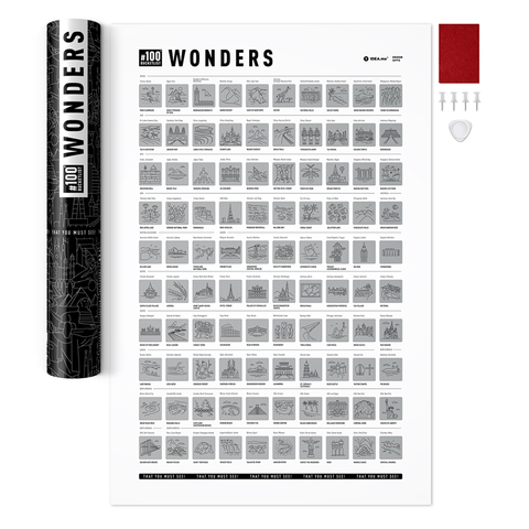 Скретч-постер #100 дел Wonders edition