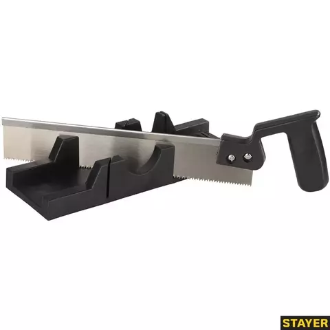 STAYER 65 х 35 мм, 300 мм, пластиковое стусло с пилой (1539-30)