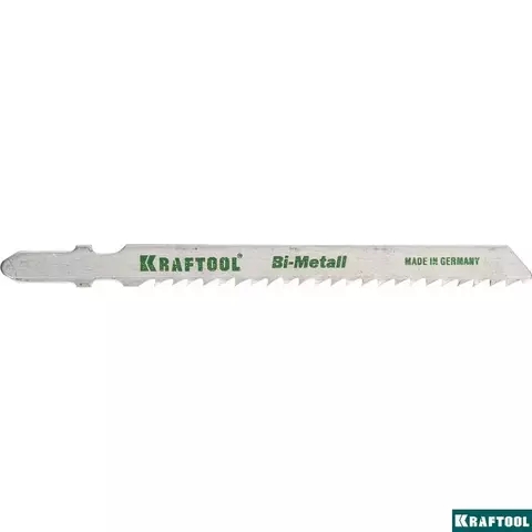 KRAFTOOL T127DF, EU-хвост., по мягкому металлу Bi-Met, шаг 3 мм, 75 мм, 2 шт, полотна для лобзика (159556-3)