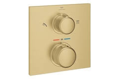 GROHE Allure 29181GN2 Внешняя часть термостата для душа скрытого монтажа на 2 потребителя, квадратная, холодный рассвет матовый фото
