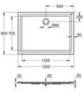 GROHE 39308000 Душевой поддон прямоугольный