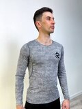 Лонгслив для бега RUNDAY Fast, серый