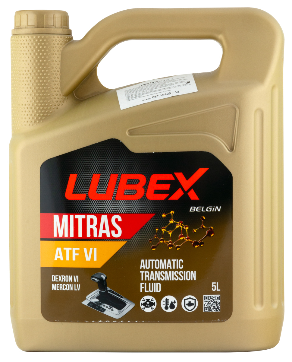Масло трансмиссионное для АКПП LUBEX MITRAS ATF VI синтетическое 5л