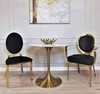 Стол обеденный белый Tulip Marble Brass — фото 2