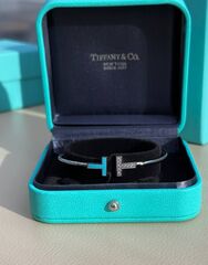 Браслет T жесткий Tiffany качество white/rose VGOLD