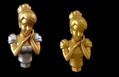 Силиконовый молд Принцесса бюст 3D