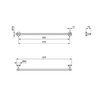 Ideal Standard La Dolce Vita T5499A5 Полотенцедержатель 80 см с крепежом