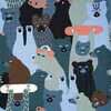 Ткань Jersey A/W SKATE CAMO BEARS