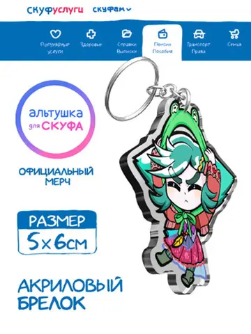 Акриловый Брелок 
