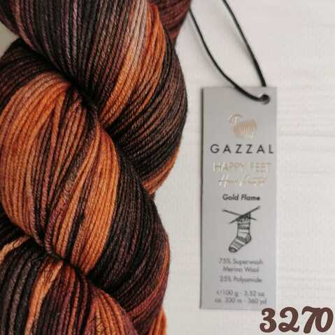 GAZZAL HAPPY FEET 3270, Gold Flame