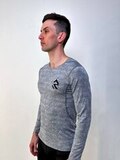 Лонгслив для бега RUNDAY Fast, серый
