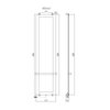 Allen Brau Infinity 325634 Полотенцесушитель электрический с рейлингом и креплением, цвет: чёрный, медь