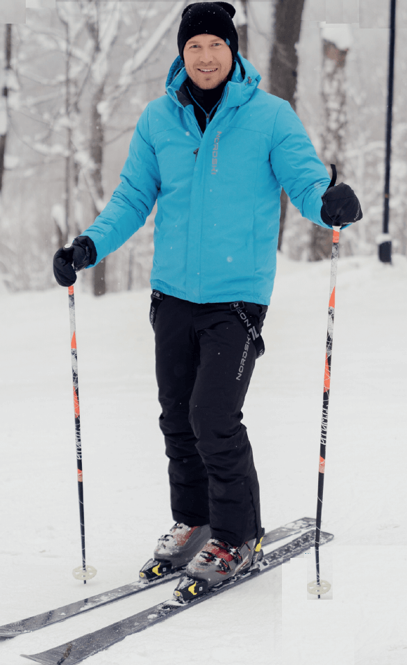 Nordski Mount зимний лыжный костюм мужской синий