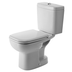 Duravit D-Code 21110100002 Унитаз моноблок 650х355 мм, с отдельным бачком (не вкл. бачок), включая крепление, слив в пол,цвет белый фото
