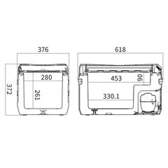Компрессорный автохолодильник Alpicool NL30  (12V/24V, 110V/220V опционально, 30л)