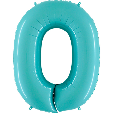 Шар Г 40''/102 см, Цифра Голубой (Blue) 