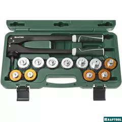 KRAFTOOL Pro Cut, 10 - 28 мм, 1/4 - 7/8?, расширитель-калибратор для труб (23650-H12)