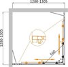 Cezares MOLVENO-A-22-80+30-C-CR-IV Душевой уголок, цвет: хром