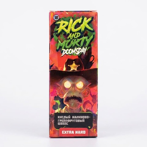Rick & Morty Doomsday Salt 2% Extra HARD 30 ml - Кислый малиново-грейпфрутовый Швепс