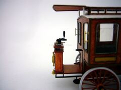 First electric omnibus by I. Romanov 1899 Handmade workshop 1:43
