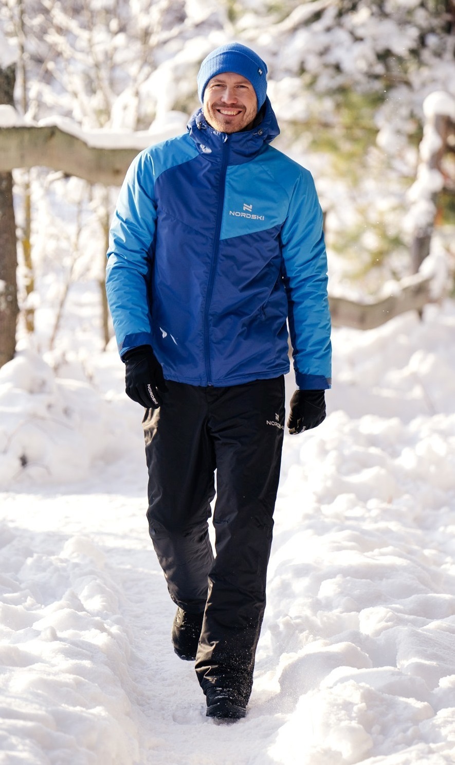 Зимний лыжный костюм мужской Nordski Premium Sport true blue