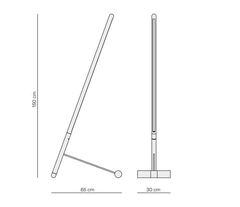 Светильник напольный Nomon Home LINEA D Black